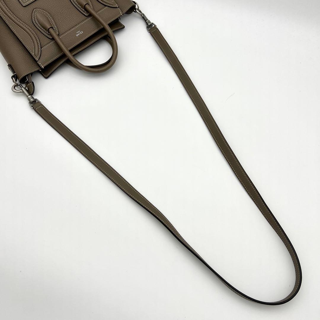 【新ロゴ・最高級美品】セリーヌ ラゲージ ナノ 2way ハンドバッグ スリ