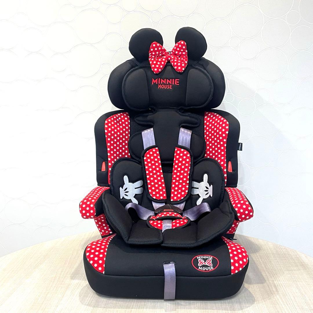 人気・美品】ミニーマウス ジュニアシート 西松屋 チャイルドシート 3way