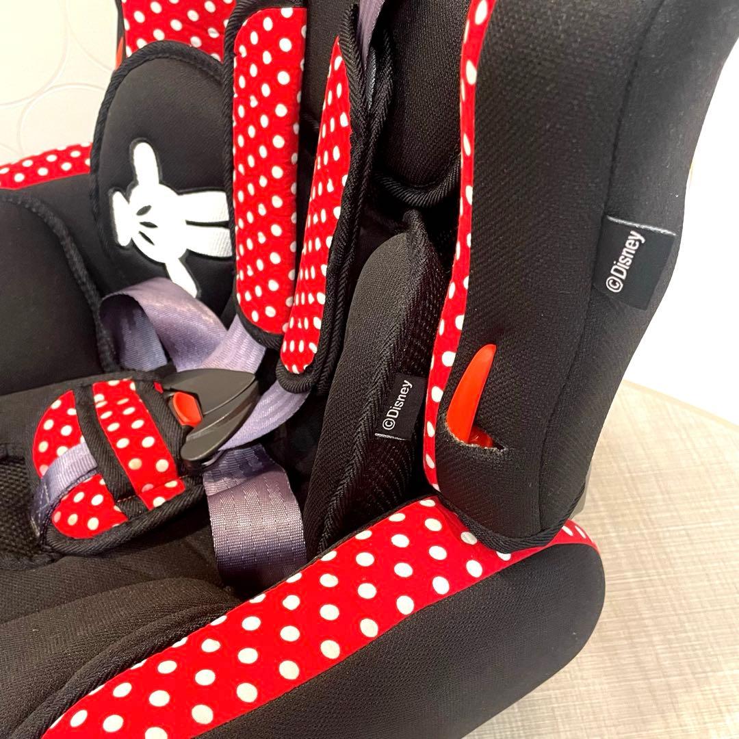 人気・美品】ミニーマウス ジュニアシート 西松屋 チャイルドシート 3way