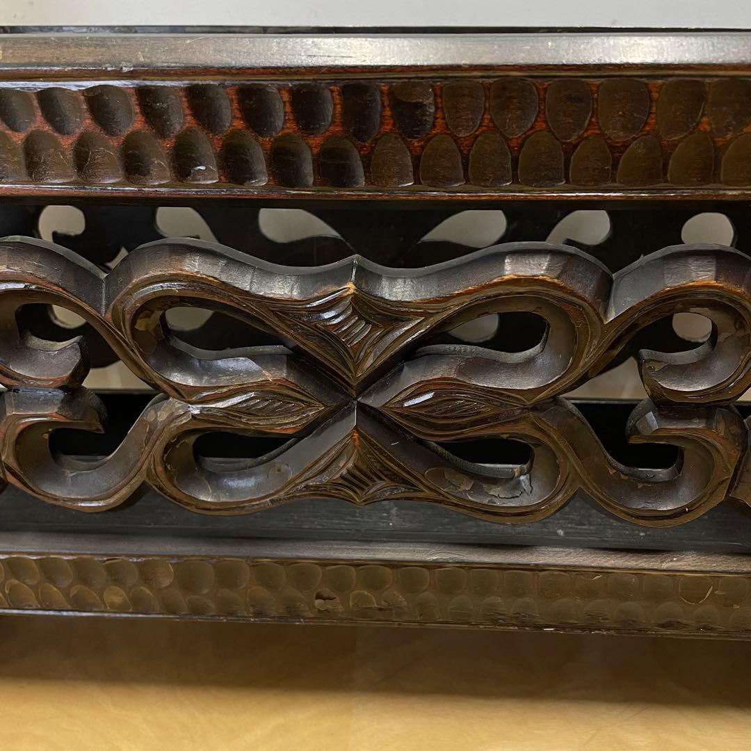 アイヌ 木彫り マガジンラック 木製 ビンテージ レトロ アンティーク