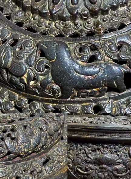 銅器 仏教 法器 香炉 古美術 コレクション品 銅製 工芸品 彫刻装飾品置物