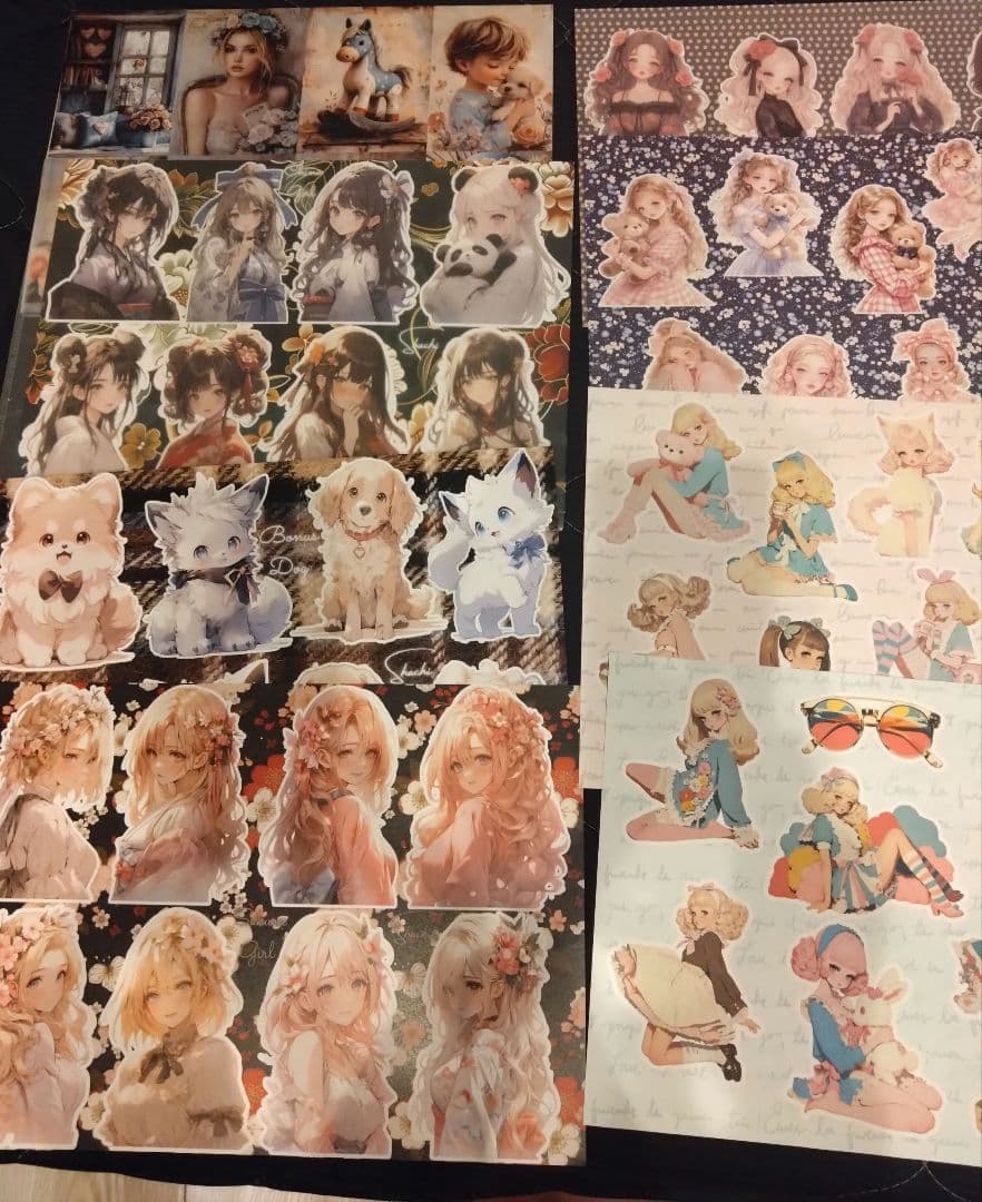 【セール500円引き】素材ステッカー＋A4紙大量セット！850枚以上まとめ売り