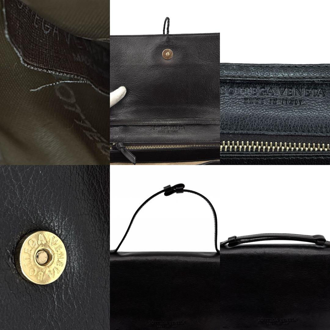 美品】ボッテガヴェネタ　ショルダーバッグ　２WAY ハンドバッグ　ロゴ　レザー