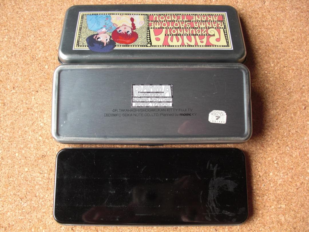 平成レトロ 当時物 らんま1/2 うちわ型の飾り メモ帳、ペンケース 3