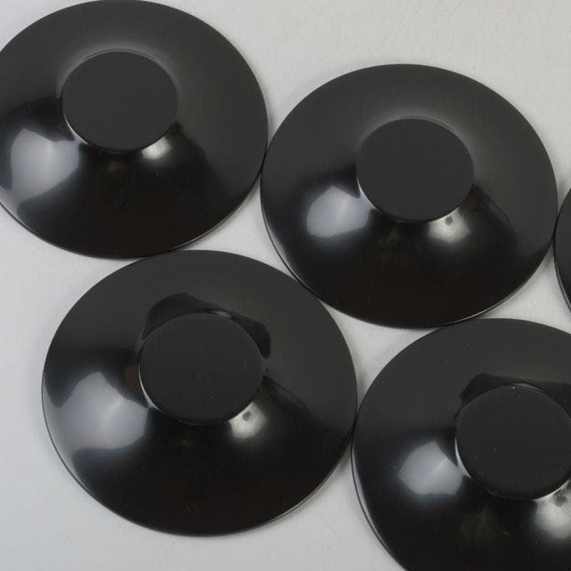 和食器 輪島塗 文化功労者 三谷吾一作 千羽鶴沈金 茶托 五客 共箱