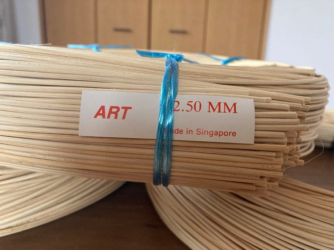 ラタン材 各1kg 2.00mm/2.50mm/3.00mm 3巻セット