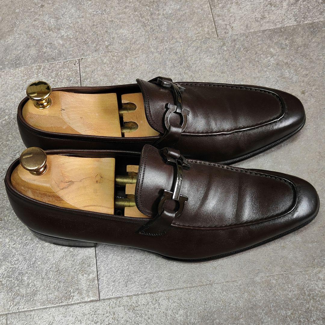 【Salvatore Ferragamo】ガンチーニ ビットローファー ブラウン