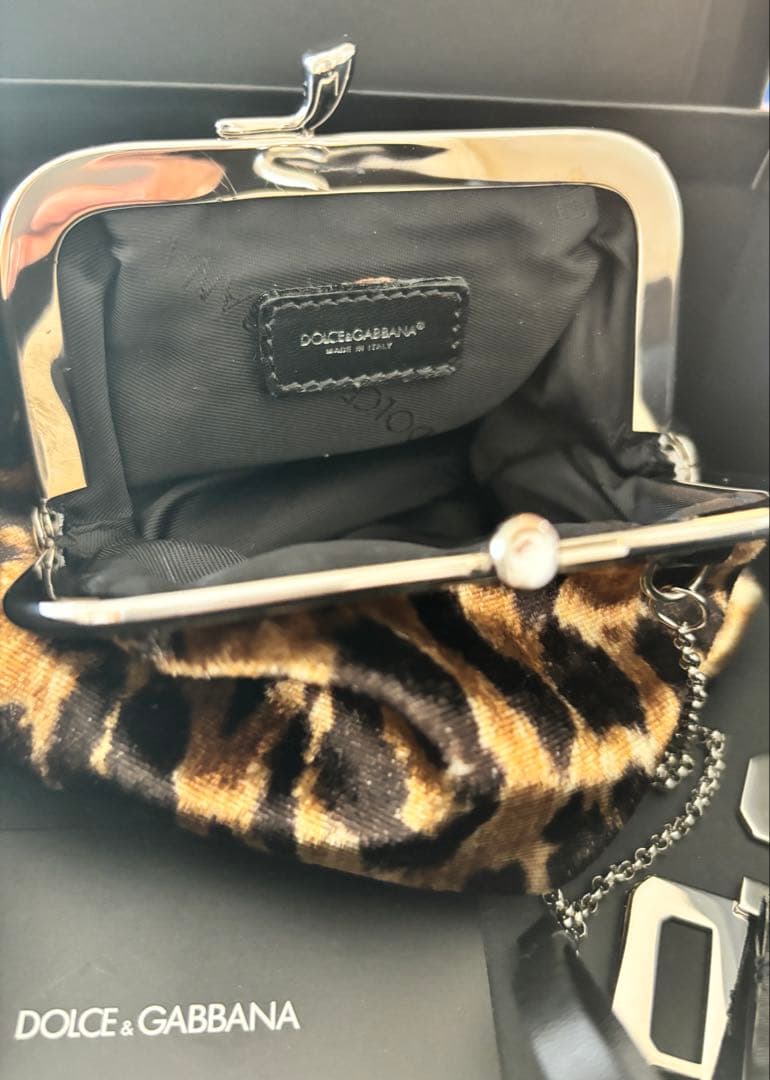 Dolce & Gabbana ヒョウ柄 クラッチバッグ　美品
