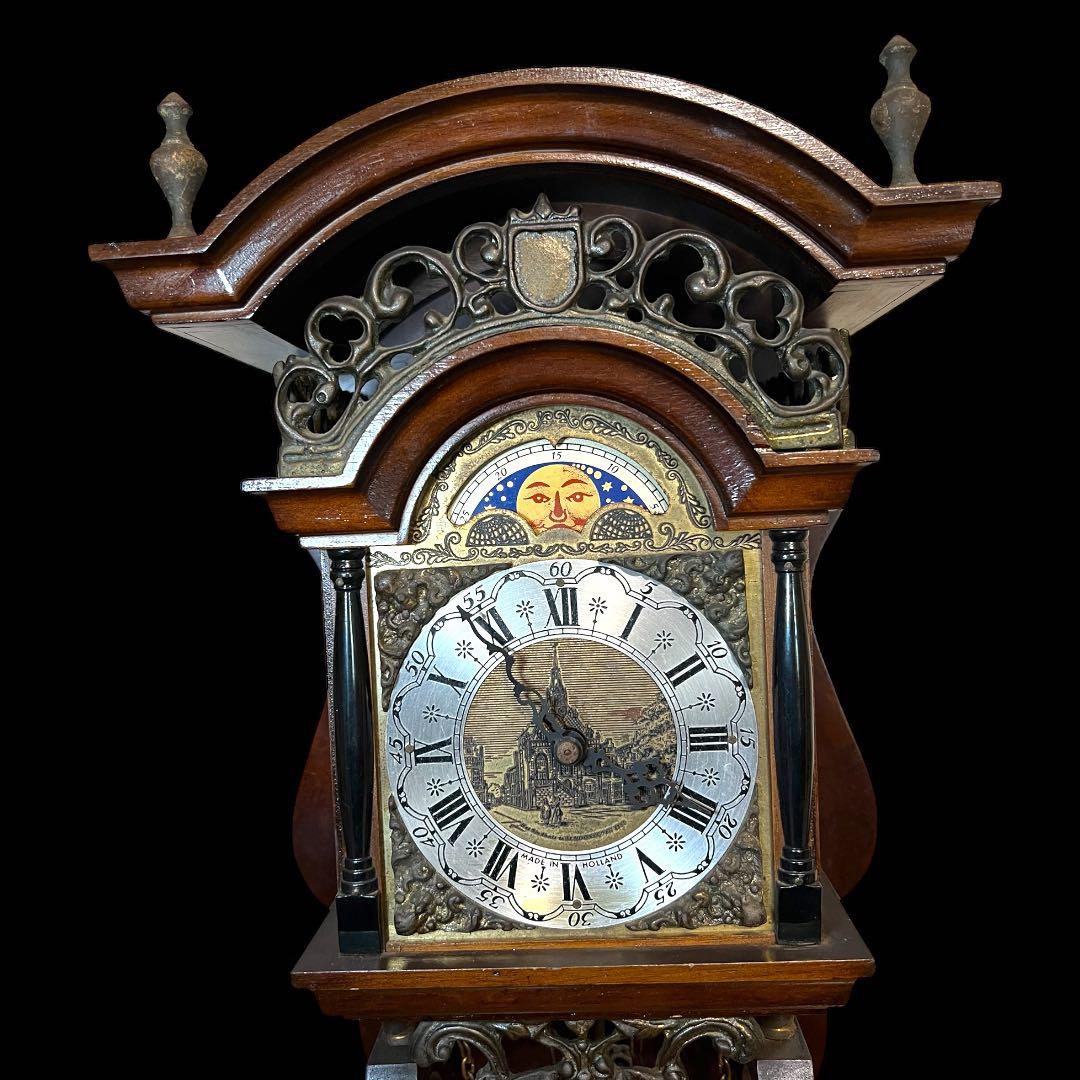 鸛《極稀少》動作確認済 ワルミンク ウーバ ムーンフェイズ 分銅式振り子掛時計