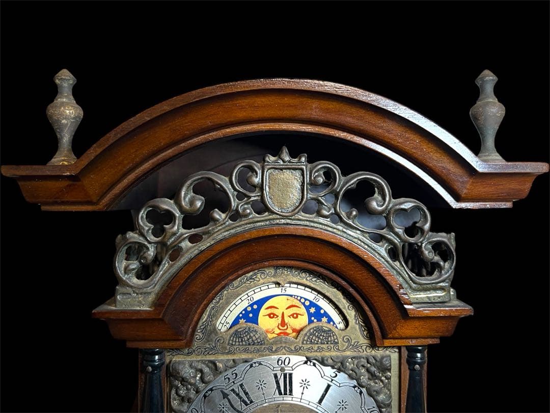 鸛《極稀少》動作確認済 ワルミンク ウーバ ムーンフェイズ 分銅式振り子掛時計