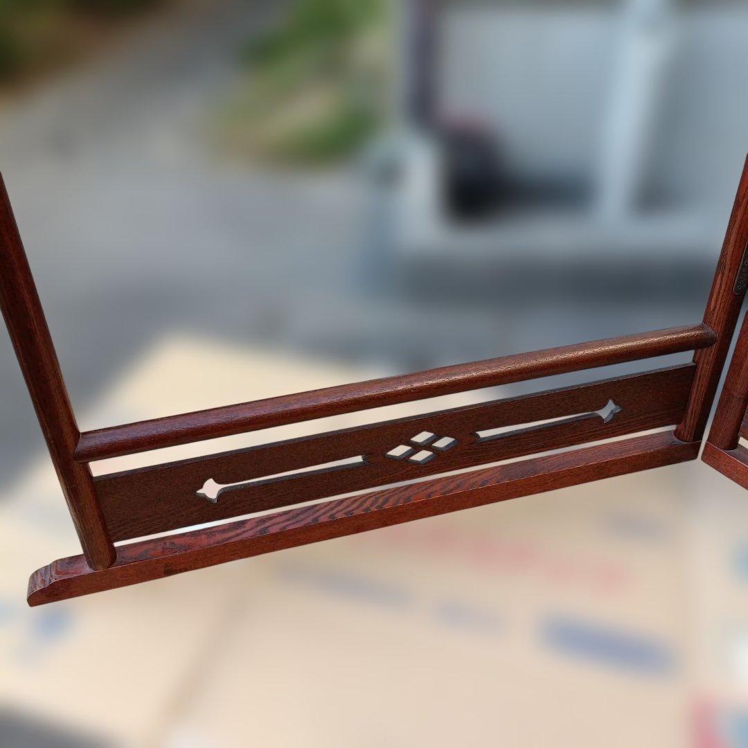 衣桁 服かけ ハンガー 180度回転 衣紋掛け 着物掛け 古道具 和家具の