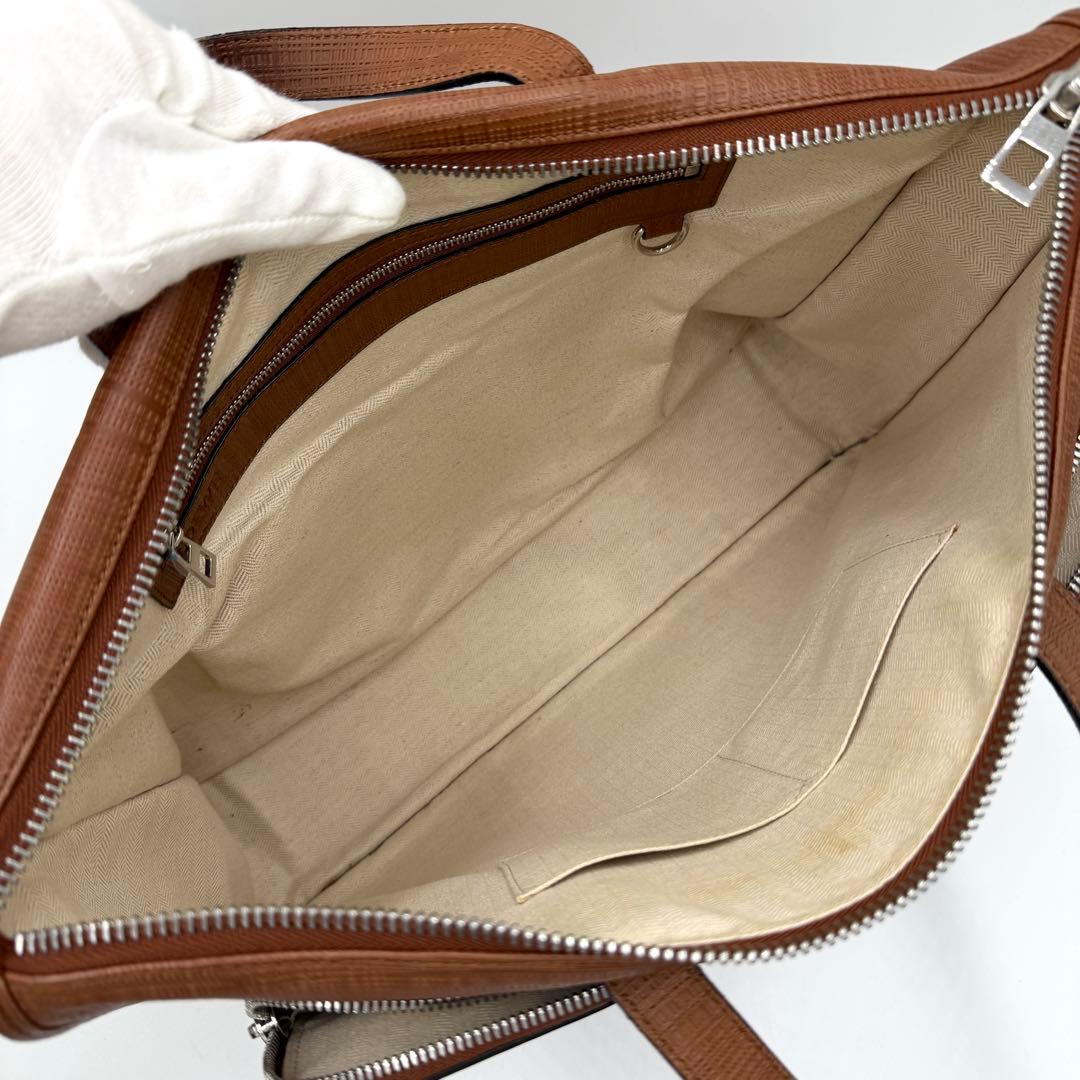 【専用】ロエベ ブリーフケース ニュートレド アナグラム レザー 現行 ブラウン