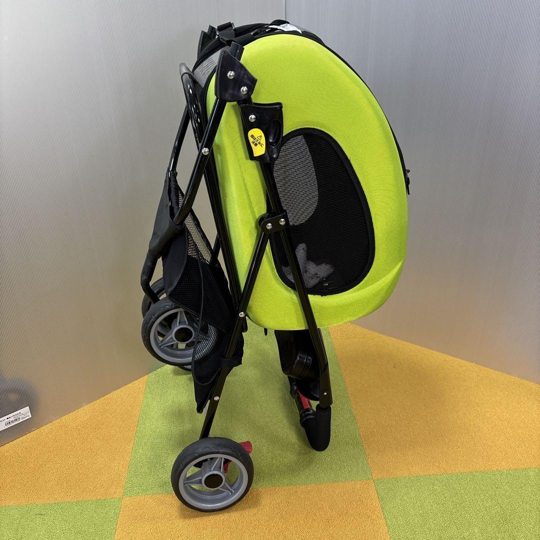 値下げ毛決行！ アイリスオーヤマ ペットカートグリーン 折りたたみ