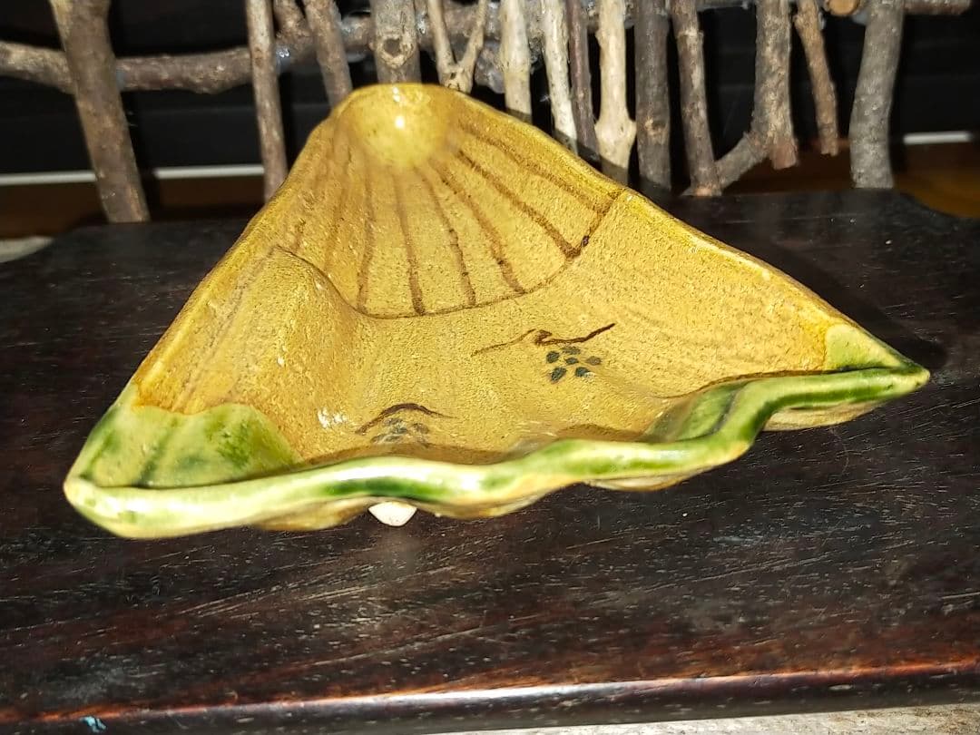 ♥織部　向付　古陶　皿　骨董　古玩