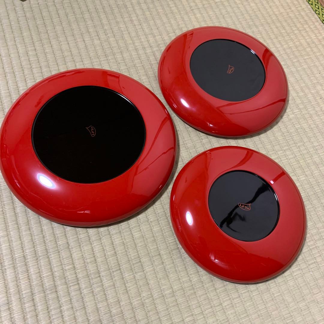 紅房 べんぼう 琉球漆器 丸盆 民藝