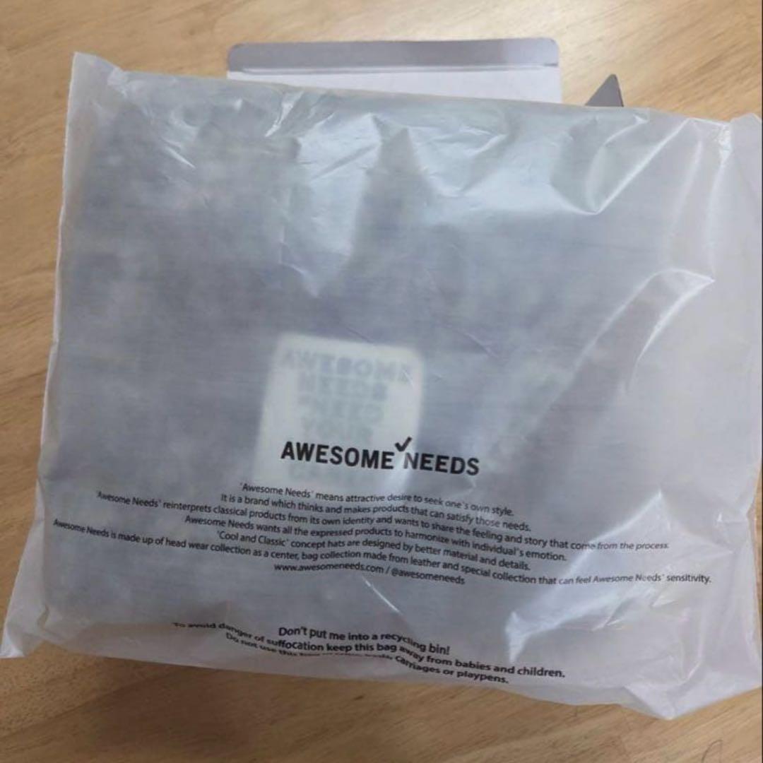 ラス1☆新品未使用‪☆ヨンジュン着用 ビーニー 猫耳 AWESOME NEEDS‬