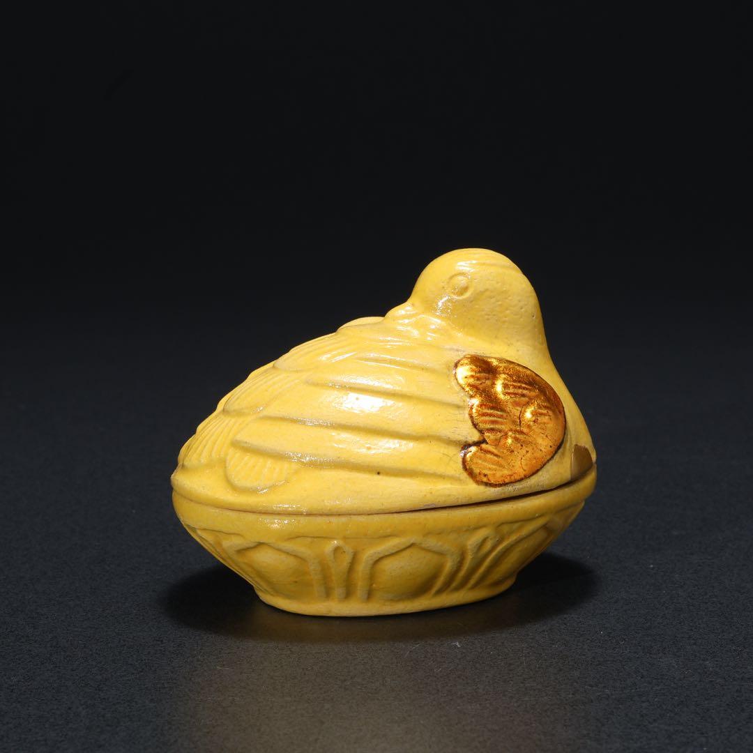 香合 交趾 花喰鳥香合 十代大樋長左衛門 共箱 R1668 - メルカリ