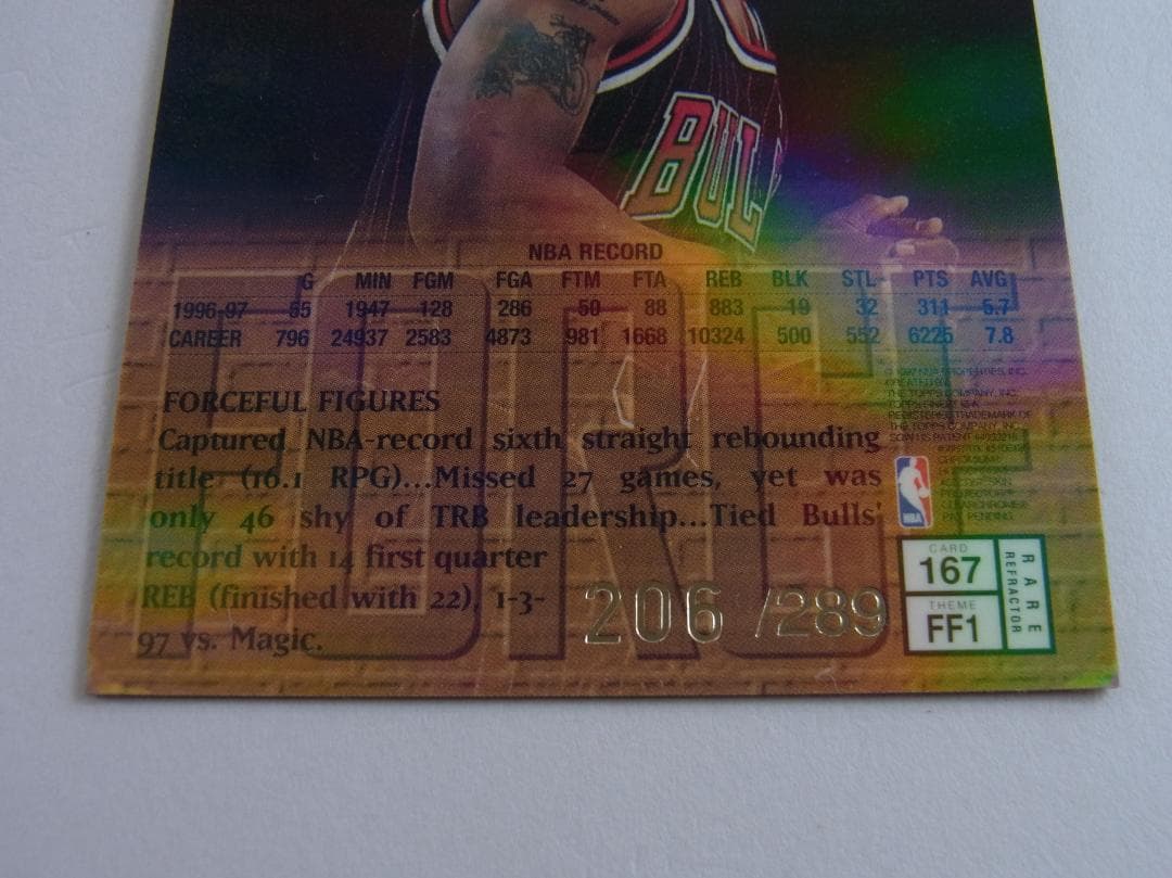 DENNIS RODMAN FINEST 289枚 GOLD REFRACTOR