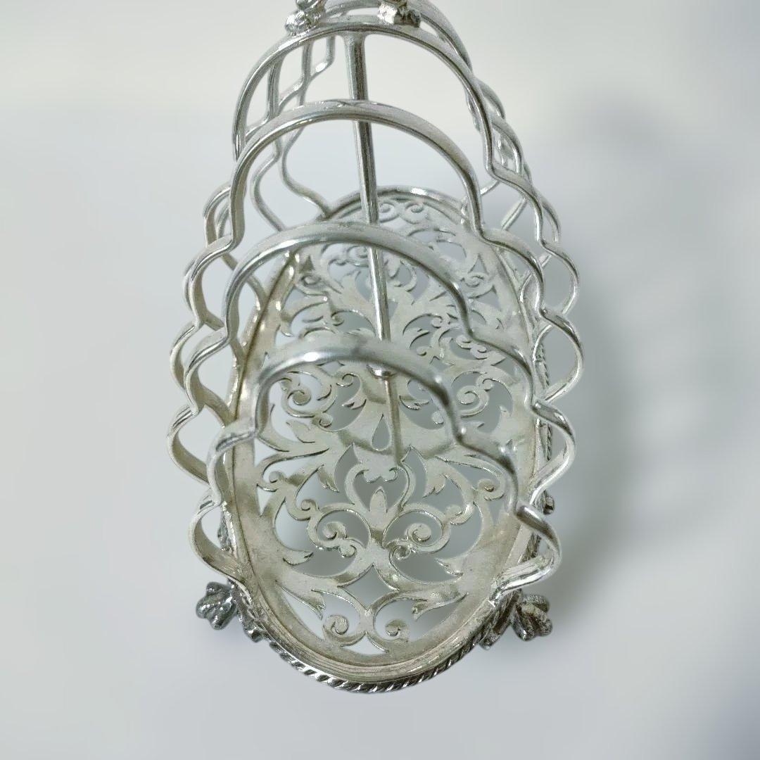 シルバープレート　トーストラック　アンティーク　ビンテージ