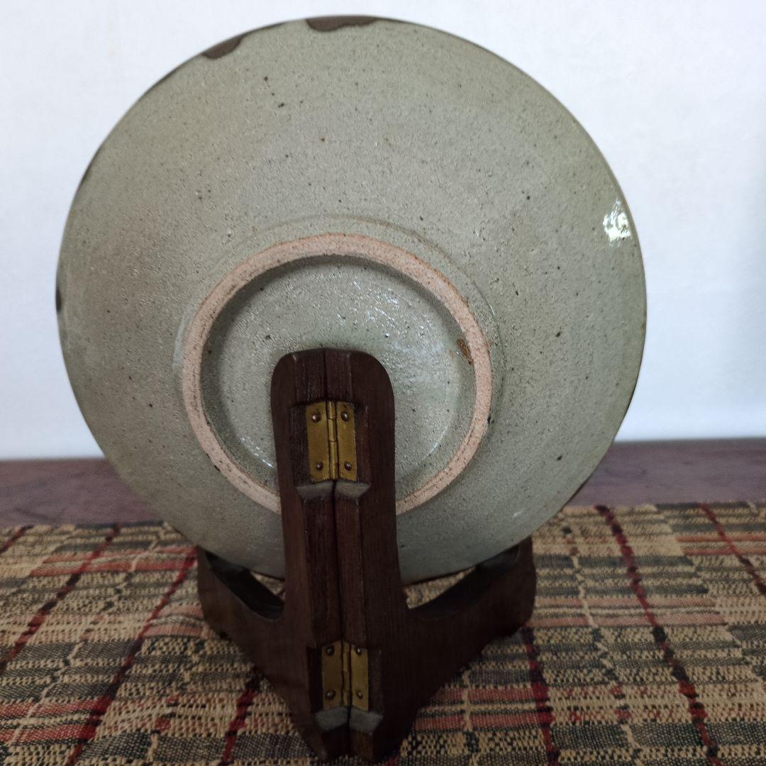 再値下げ】【人間国宝】濱田庄司 益子焼 青文打皿