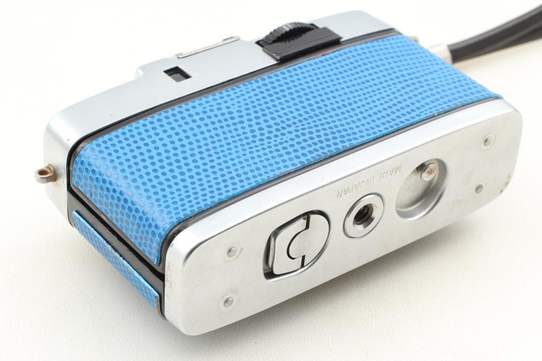 整備済 美品】ブルー OLYMPUS PEN S ハーフカメラ #1358