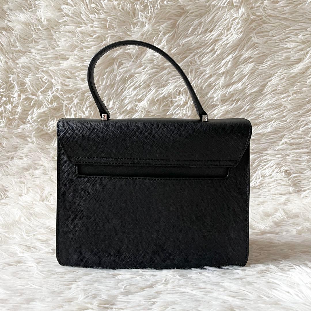 未使用級✨アニエスベー 2Wayハンドバッグ サフィアーノレザー