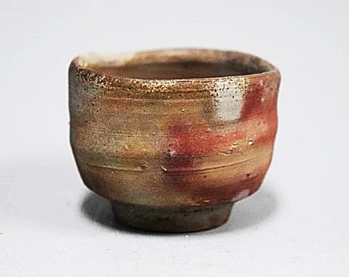 人間国宝 金重陶陽 窯変ぐい吞 M303 ぐい呑 金重陶陽 ～ 備前焼と伊賀焼