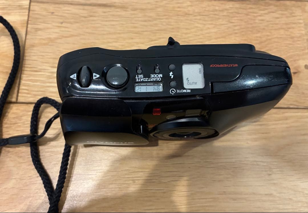 OLYMPUS μ ZOOM 120 コンパクトフィルムカメラ パノラマ 黒