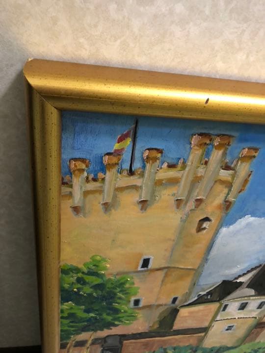 F30アクリルなし 額縁 額 油絵 絵画 ゴールド アンティーク