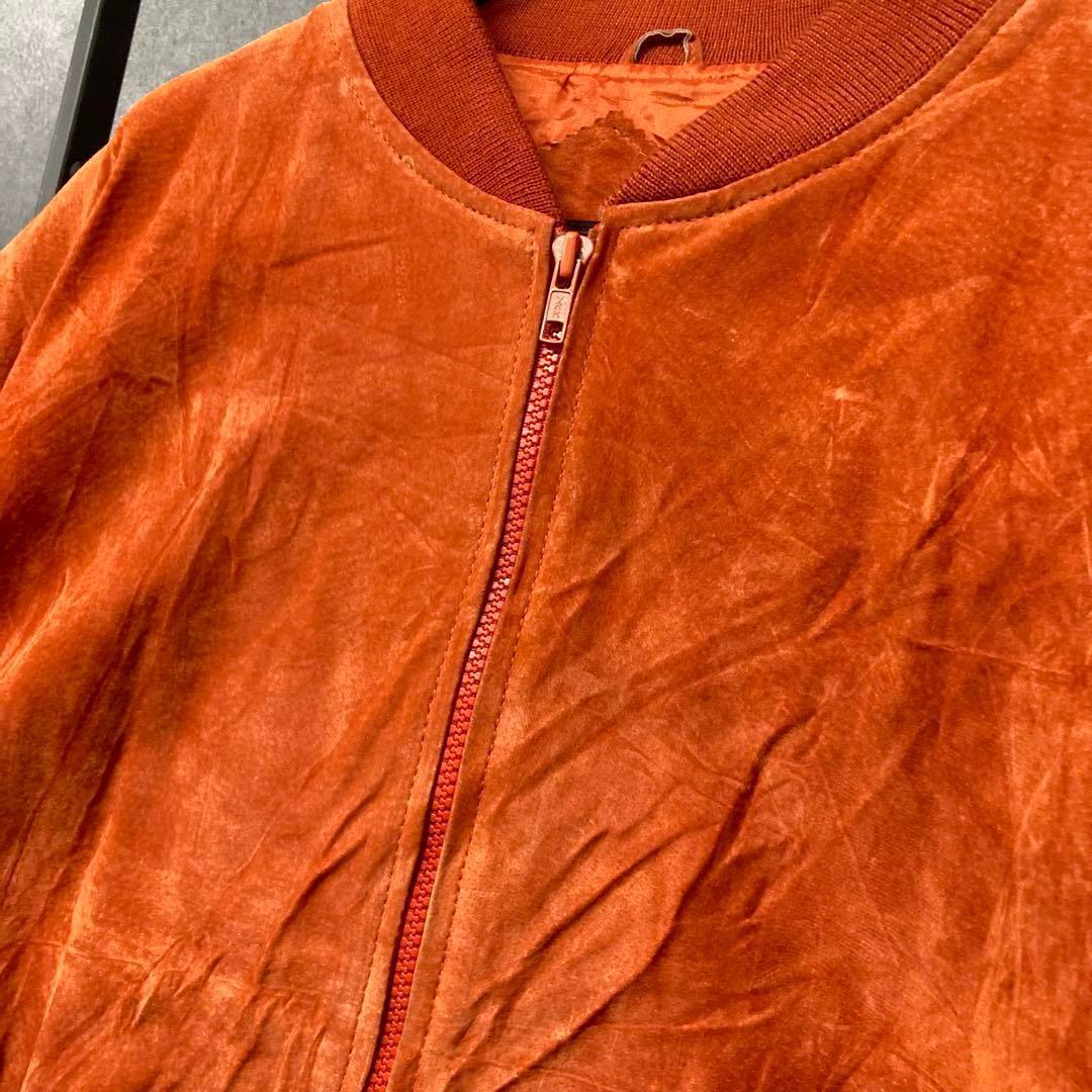 《US古着》ヴィンテージ スエード/レザー ジャケット/ブルゾン メンズL-XL