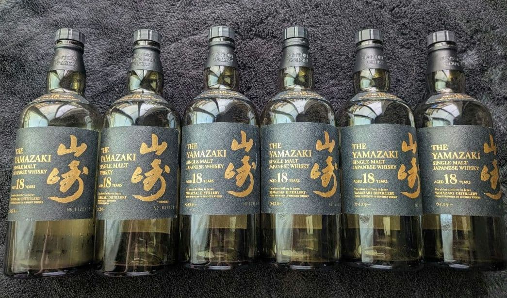 山崎 18年 シングルモルトウイスキー 空瓶6本 山崎 18年 シングルモルトウイスキー 空瓶6本 【公式通販】