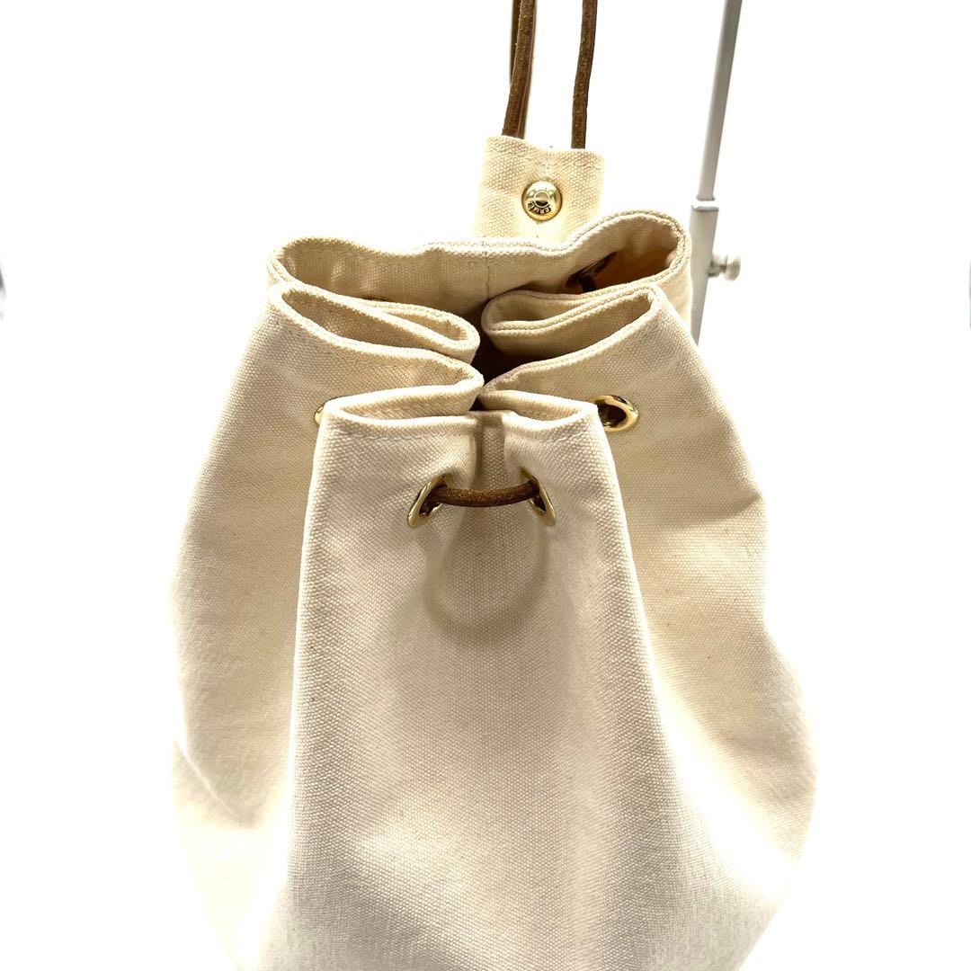 HERMESエルメス ポロションミミルGM巾着ショルダーバッグ アイボリー 希少