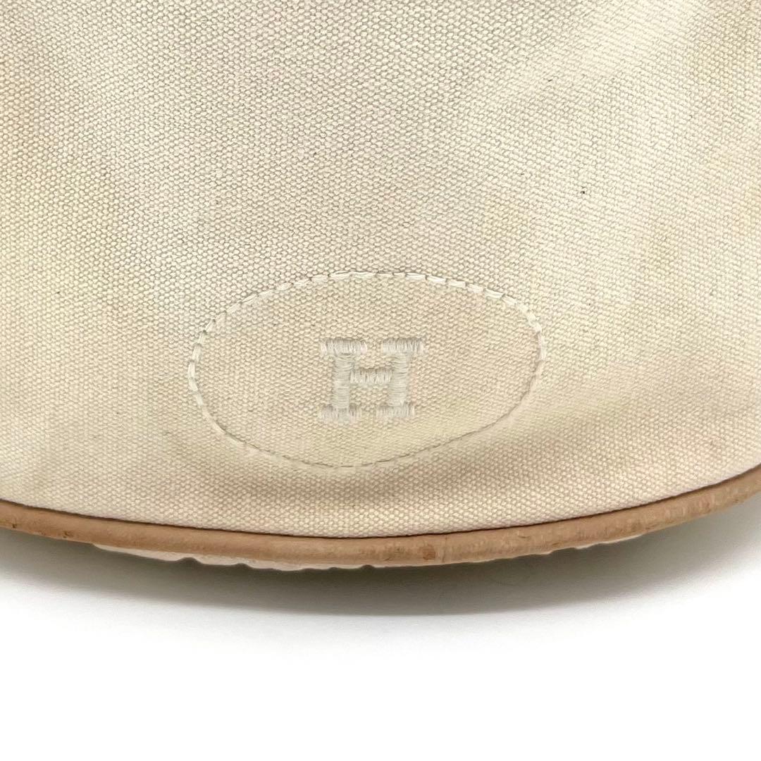 HERMESエルメス ポロションミミルGM巾着ショルダーバッグ アイボリー 希少