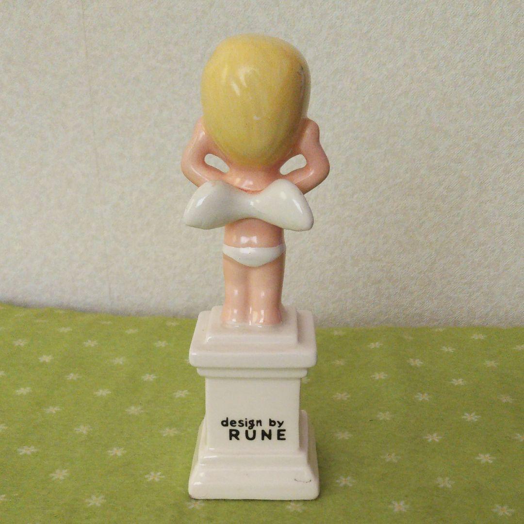 昭和レトロ RUNEデザイン天使 Jul.28.2024 内藤ルネ / RUNE 陶器製天使