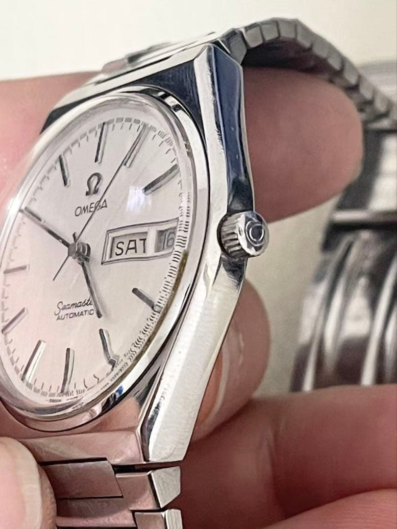 Omega オメガseamasterシーマスター自動巻きシルバー　OH済み