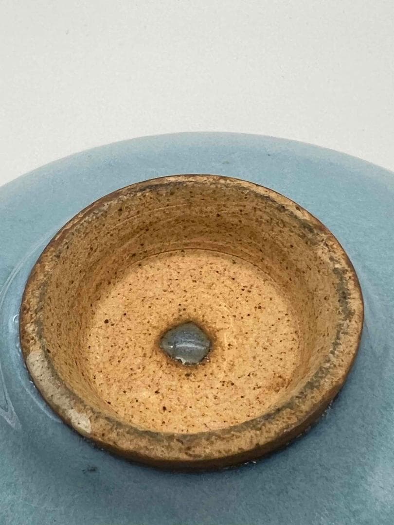 元時代 鈞窯 澱青釉紫斑茶碗 窯変釉 茶道具 水指 水差し(