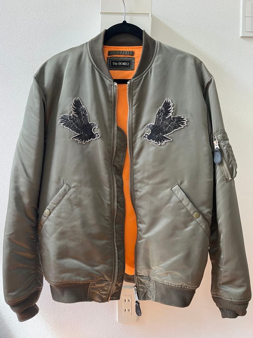 THE BONEZ MA-1受注生産モデル（オリーブ） The BONEZ 2nd MA-1 ptp kj 降