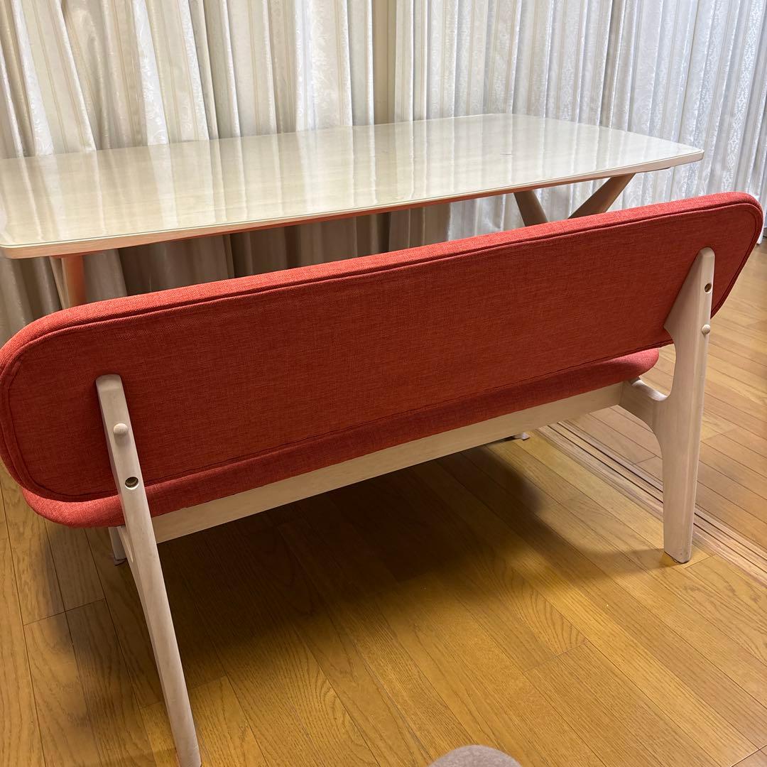 【赤辛さん専用】ニトリ ダイニングテーブルFPマット付き・チェア(2点セット)