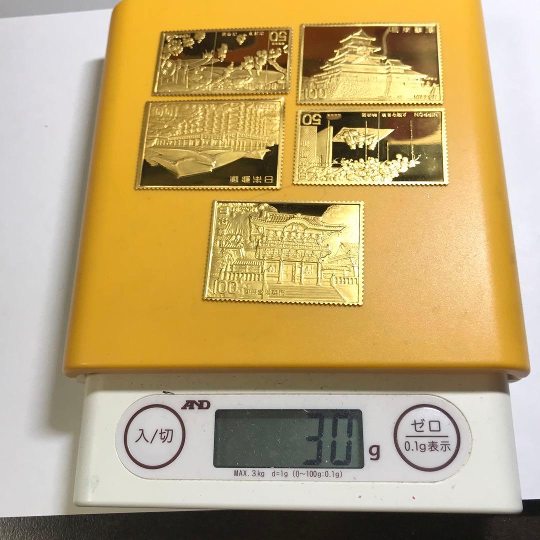 12024 希少 松本徽章工業 日本製 純金張 金属工芸品 約30g 希少 松本