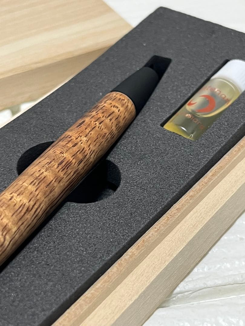 野原工芸 ハワイアンコアカーリー ボールペン　ロータリー SANZO シルバー