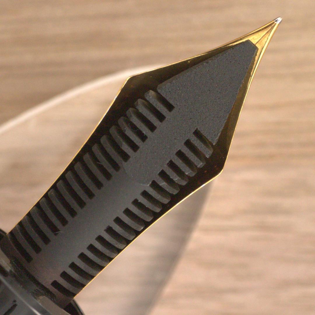 ★美品★　モンブラン　万年筆　149　18C　三帯　F　エボナイト芯　箱インク