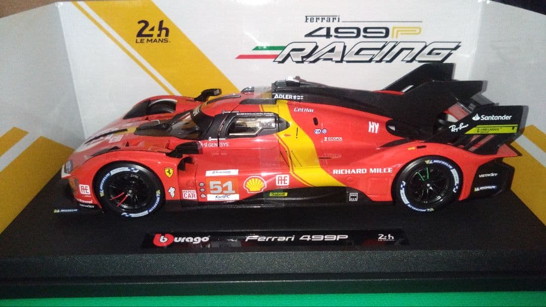 ブラーゴ 1/18 フェラーリ499P LM2023 #51
