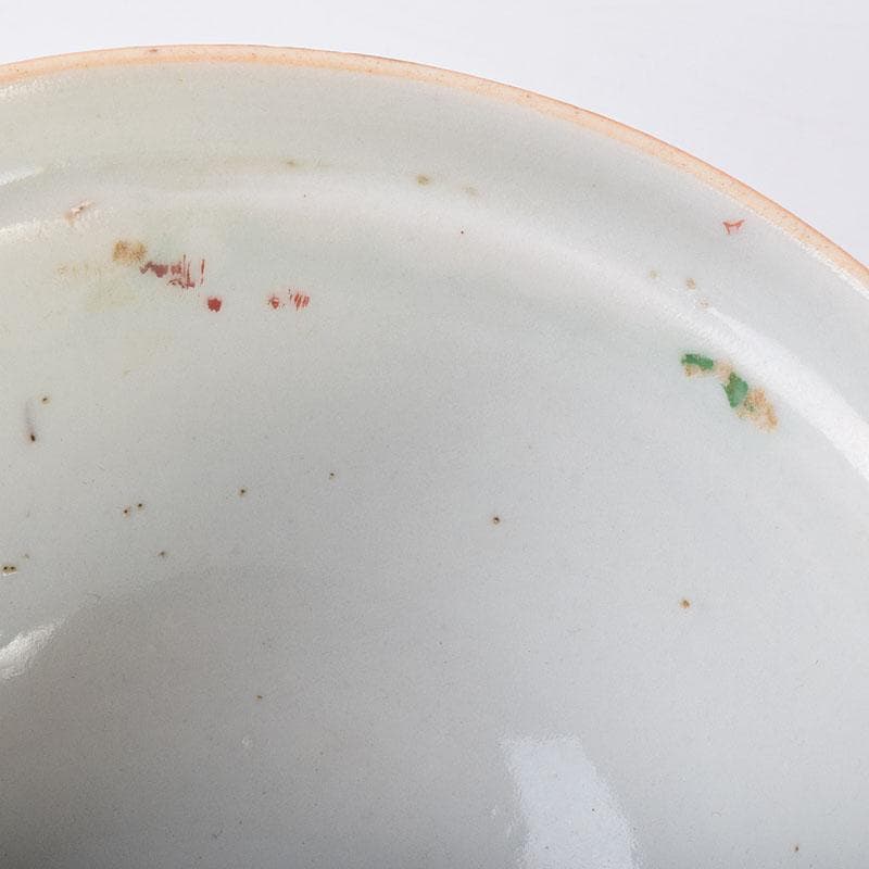 中国　南京赤絵　梅文　煎茶碗　五客　時代箱　V　R9030