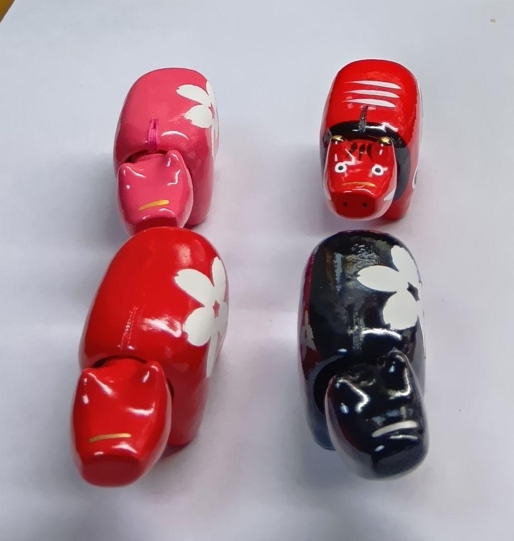 新品 野沢民芸 赤ベコ ミニサイズ handsome blossom 4点セット - メルカリ