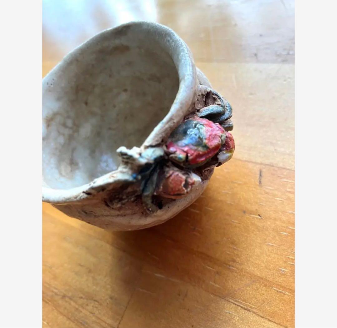 水月焼 猪口 蟹