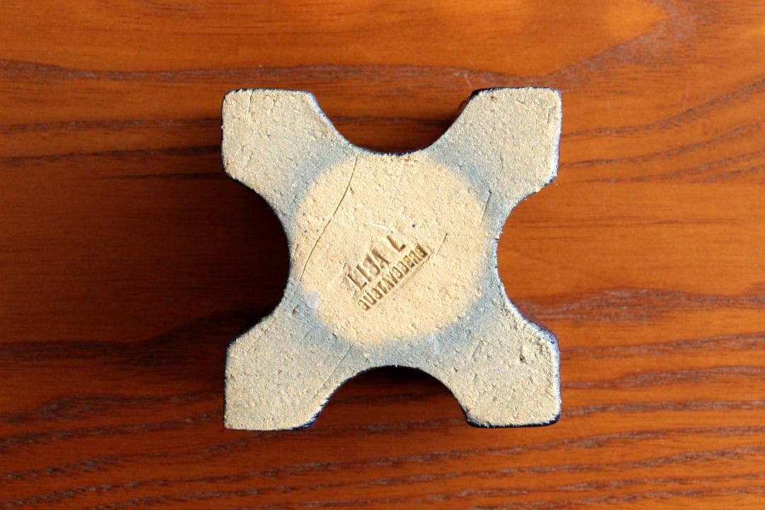 Lisa Larson リサラーソン キャンドルスタンド 紺 1