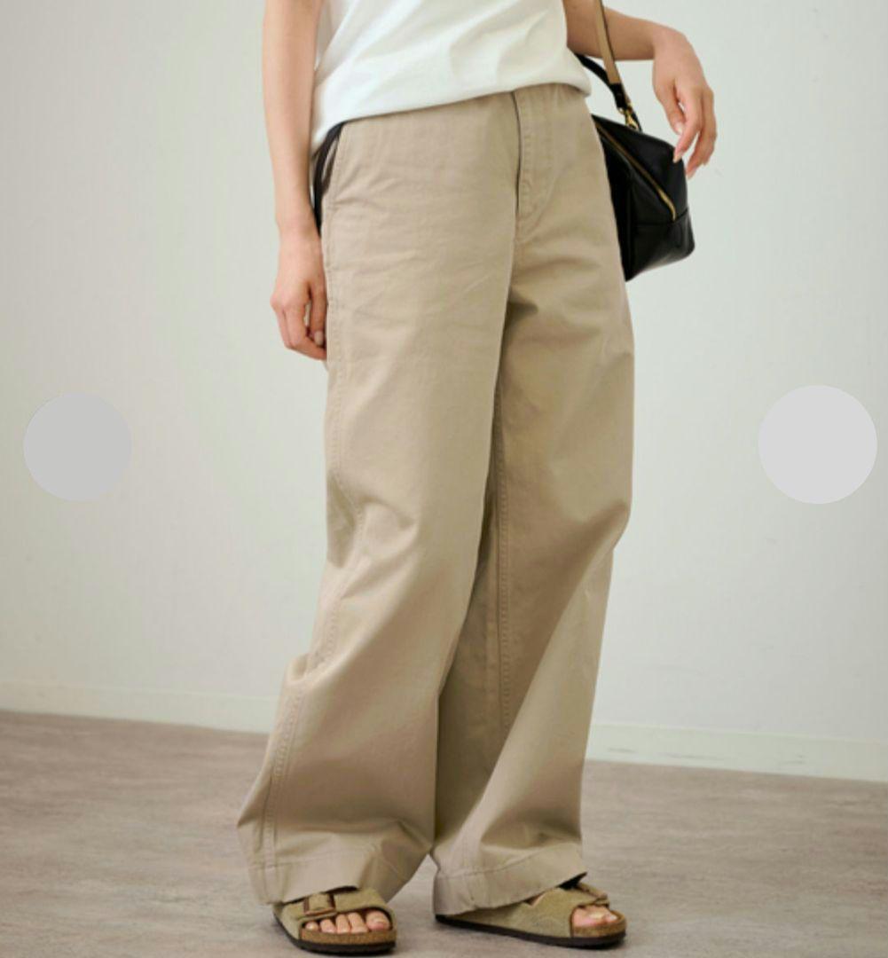 《FRAMeWORK》 OVER SIZED CHINO パンツ ベージュ 38