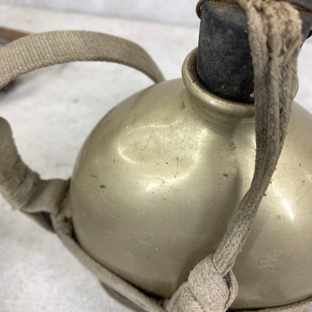 【Cy'shops】旧日本軍将校鞄 星印 水筒 当時物 時代物