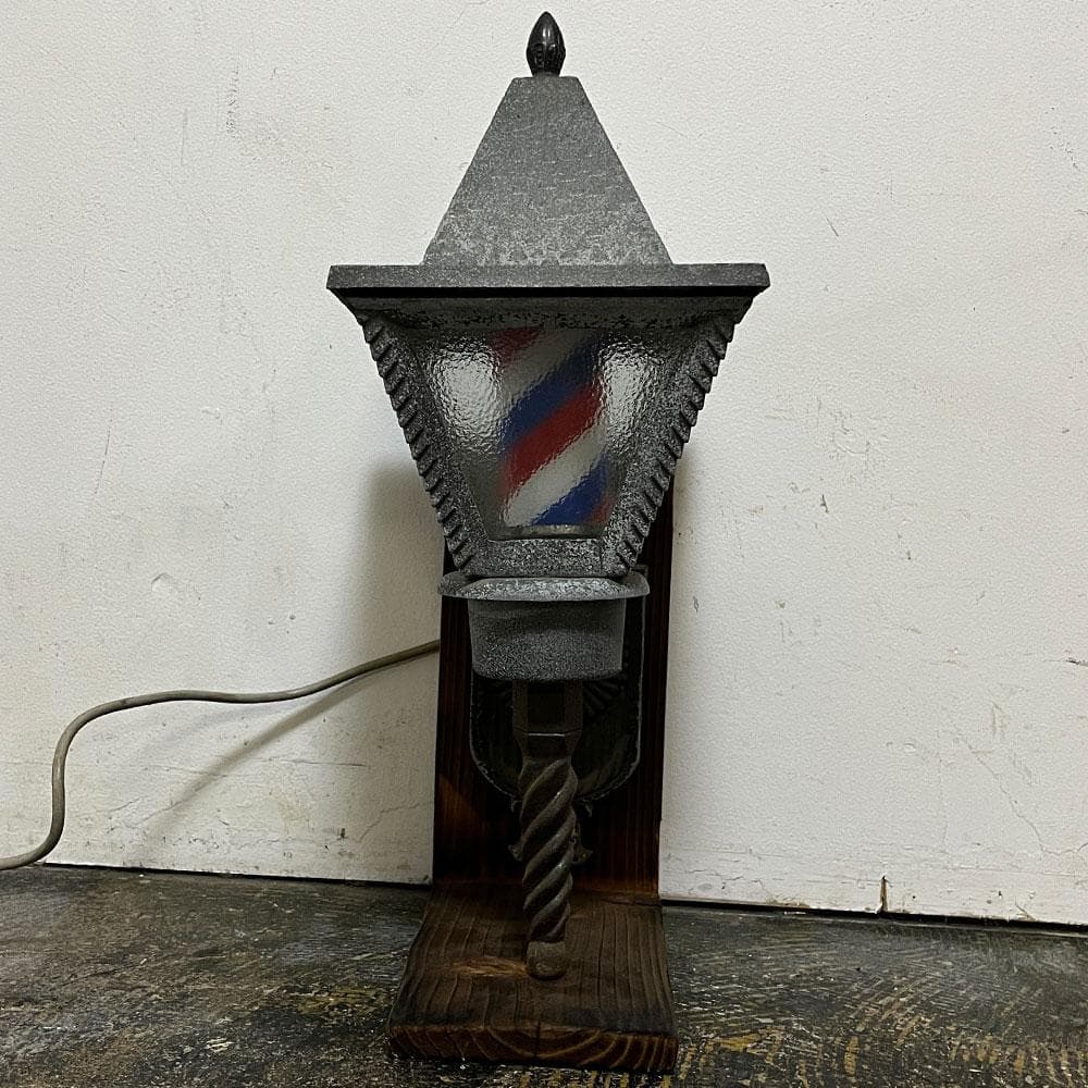 大阪サインポール理容室理髪店床屋回転看板ビンテージ昭和レトロosaka sign