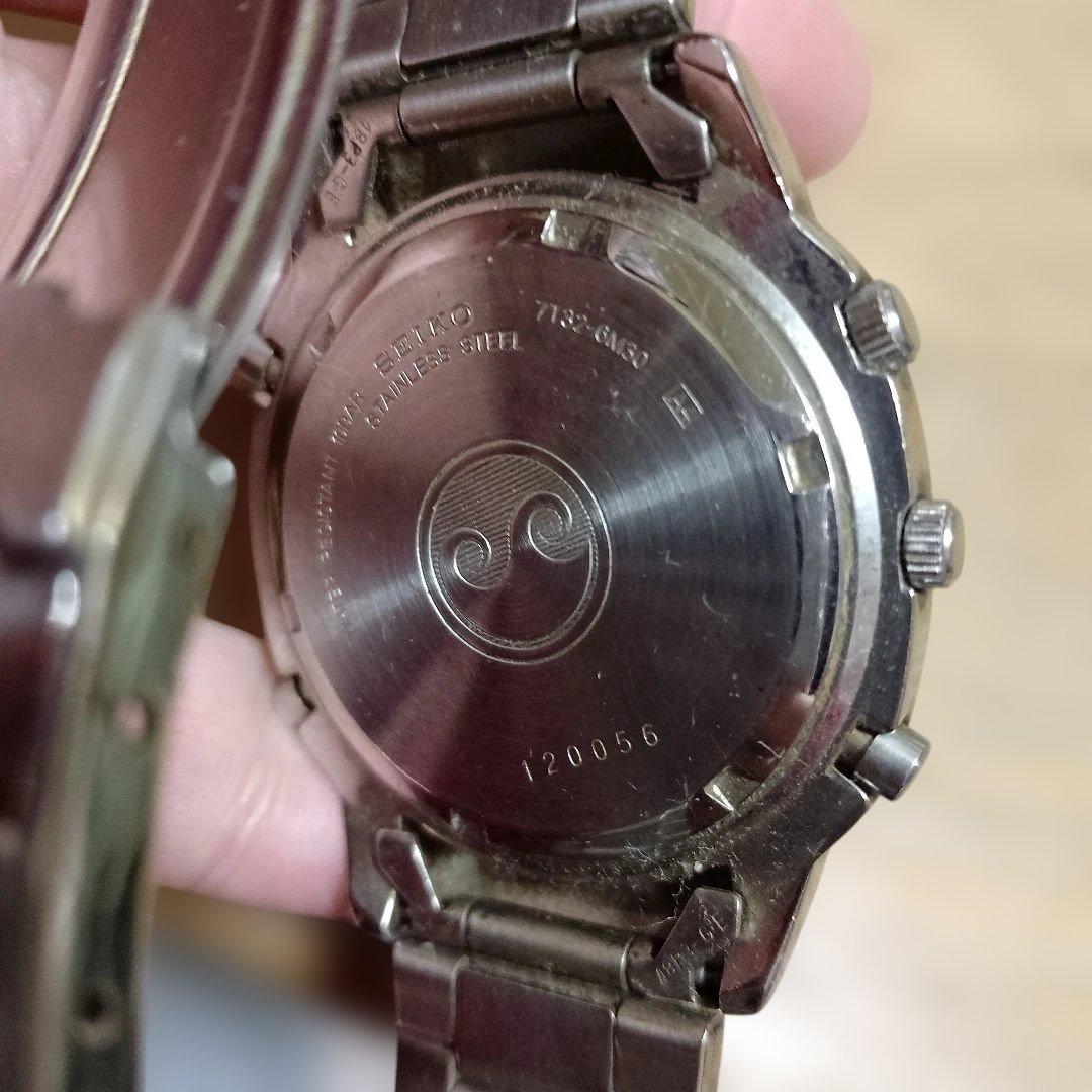 SEIKO クロノグラフ腕時計 電池切れ